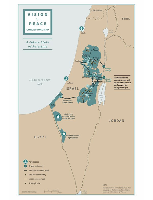 "Сделка века" по конфликту между Израилем и Палестиной: ключевые моменты