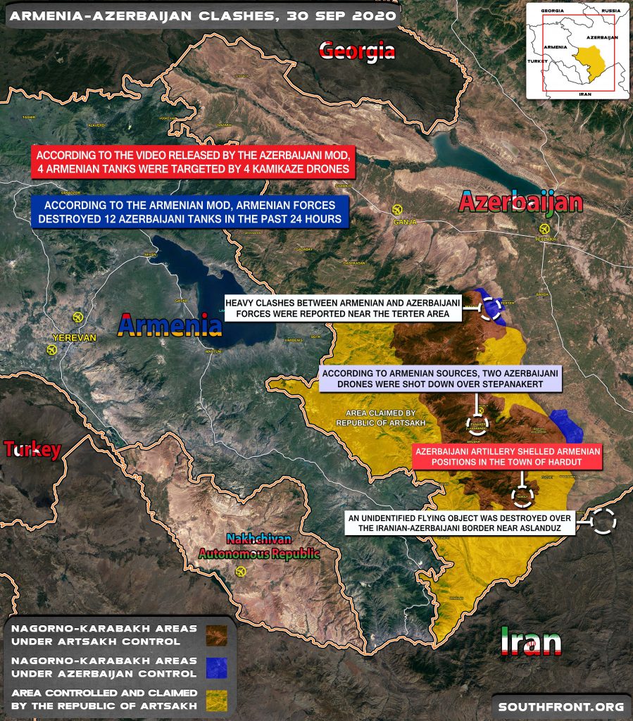 Идут артиллерийские бои: последние данные о войне Армении и Азербайджана за Нагорный Карабах