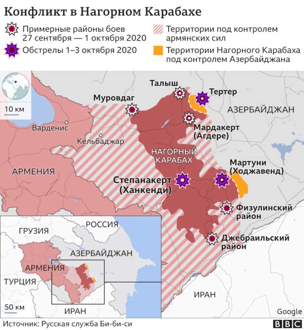 Удар по Степанакерту и кровавые бои: последние данные о войне Армении и Азербайджана за Нагорный Карабах
