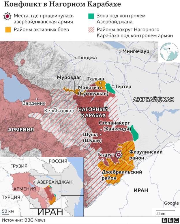 Азербайджан и Армения обменялись мощными ударами: свежая карта и рассказ очевидцев