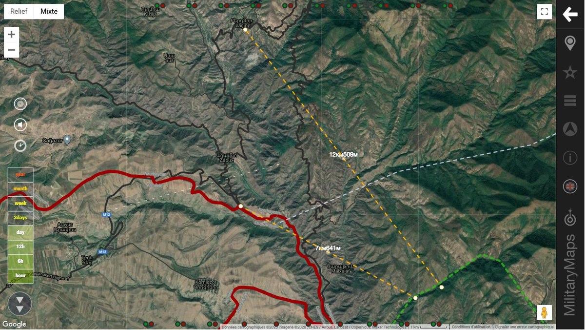 Официально: армия Азербайджана подошла к Лачину на 7 км, Армения теряет последнюю связь с Карабахом