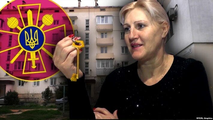У бывшей украинской военной, которая перешла на службу России, забирают квартиру в Крыму (Видео)