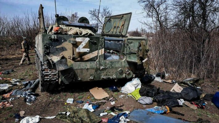 В Генштабе показали тела оккупантов 1-й БТГр 58-й армии ЮВО РФ, пытавшихся штурмовать населенные пункты Донбасса