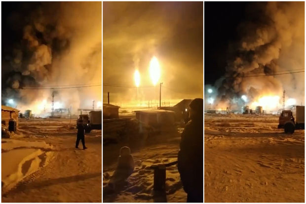 В Иркуткой области РФ прогремел мощный взрыв на нефтегазовом месторождении (Видео)