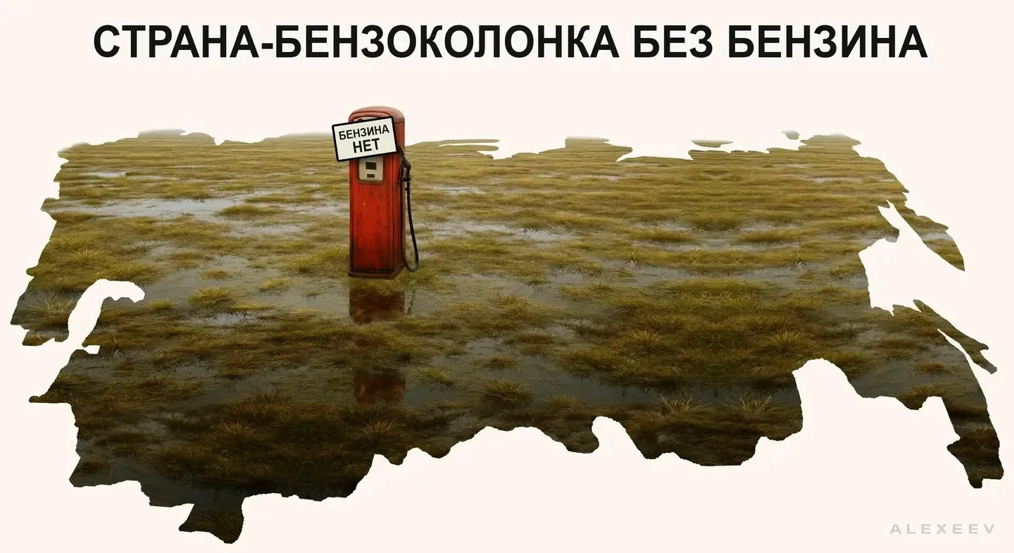 "Страна-бензоколонка" без бензина: в России еще сильнее "закрутили гайки" из-за топливного кризиса