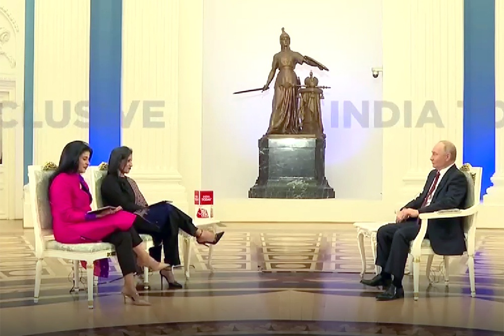 Индийская журналистка попросила Путина ответить на вопрос русскоговорящих украинцев, зачем он «делает это с нами»