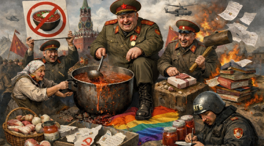 Великая победа "Русского" гастрономического фронта, или как Коммунисты России окончательно решили вопрос Украинского борща